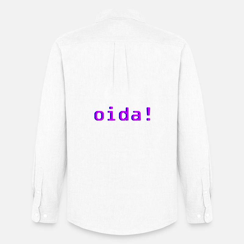 oida! - Männer Oxford Hemd von Stanley/Stella - Weiß