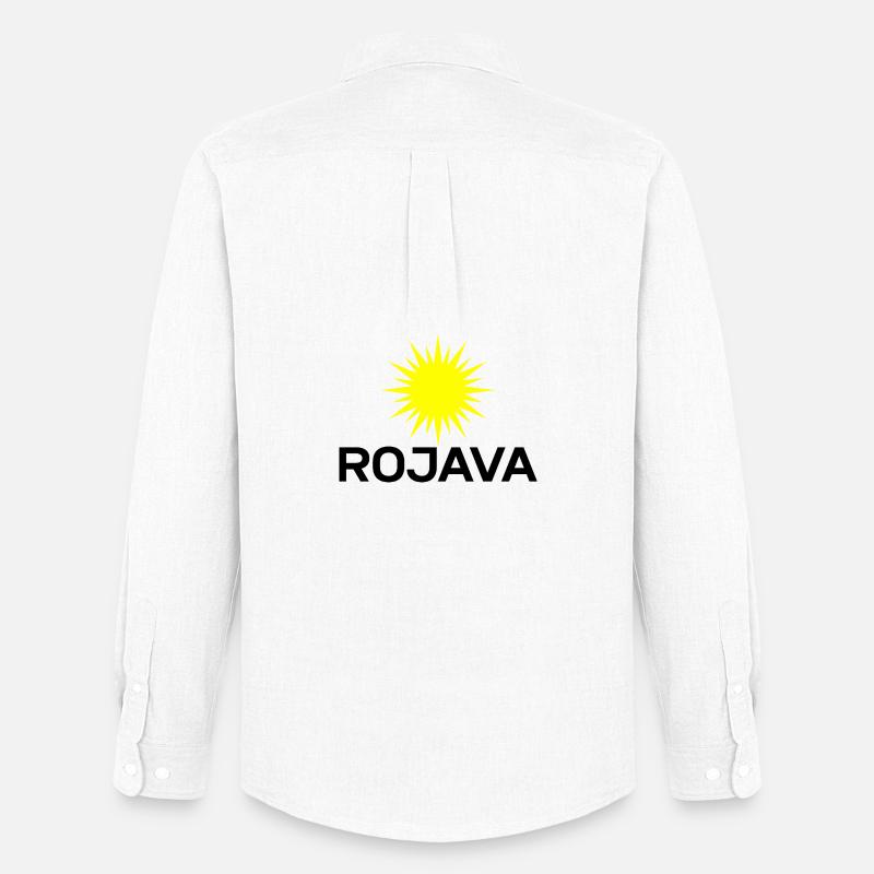 Rojava - Männer Oxford Hemd von Stanley/Stella - Weiß