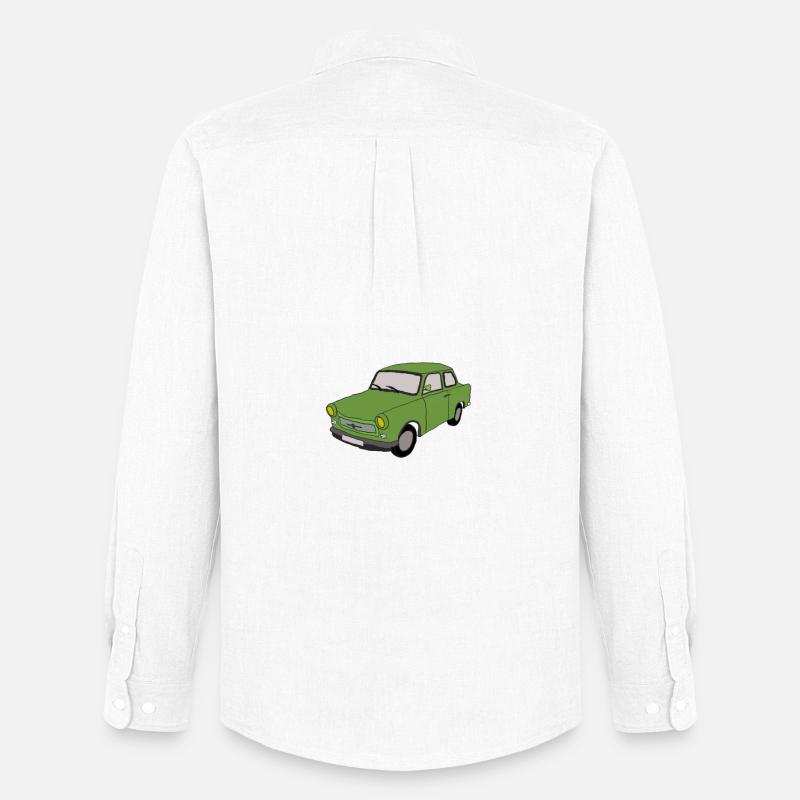 Trabbi DDR - Männer Oxford Hemd von Stanley/Stella - Weiß