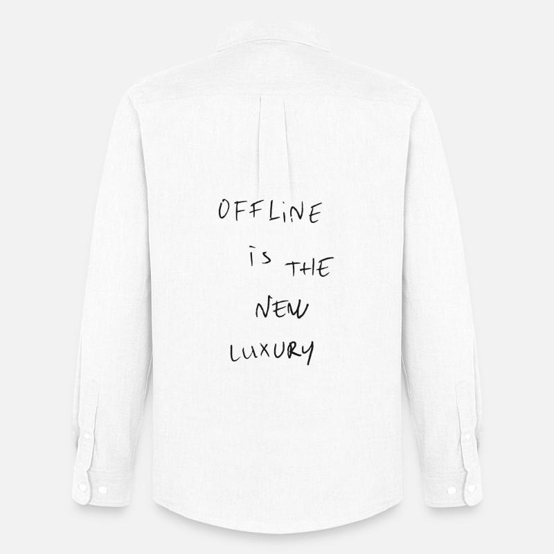 Offline - Männer Oxford Hemd von Stanley/Stella - Weiß