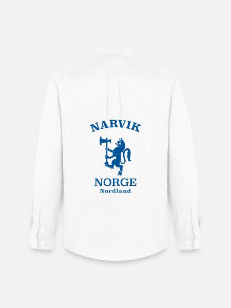 Narvik, Norway, Norway - Men's Oxford Shirt by Stanley/Stella - white