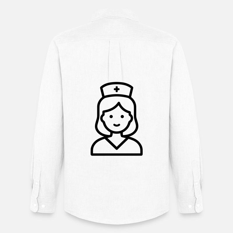 Krankenschwester - Männer Oxford Hemd von Stanley/Stella - Weiß