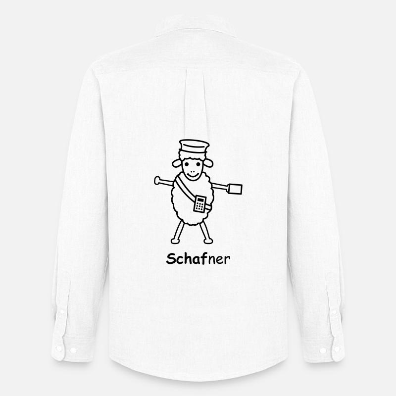 TIB_Schaf-ner - Männer Oxford Hemd von Stanley/Stella - Weiß