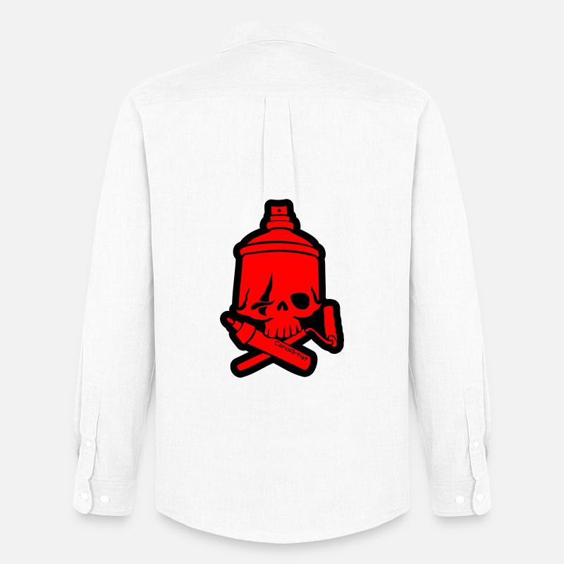 SkullCan Cano - Männer Oxford Hemd von Stanley/Stella - Weiß