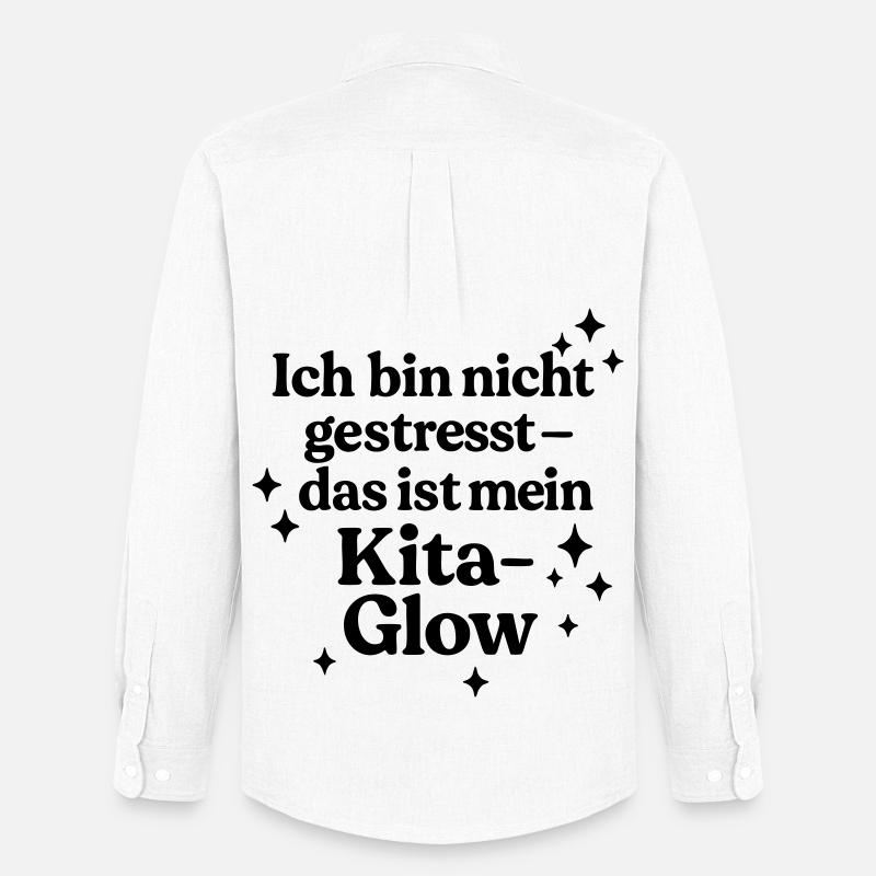 Ich bin nicht gestresst... - Männer Oxford Hemd von Stanley/Stella - Weiß