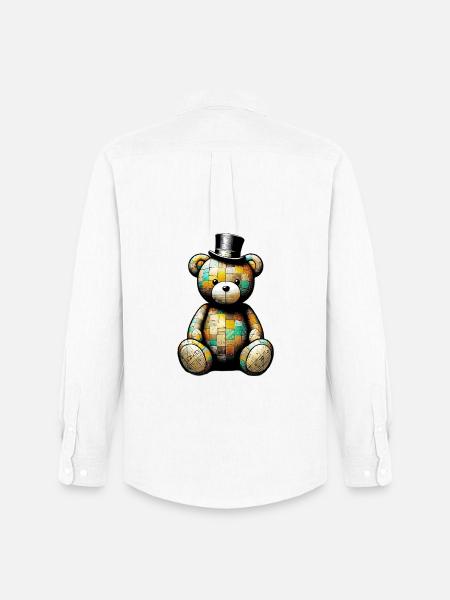 Bamse Bamse Top Hat - Oxfordskjorte herre Stanley/Stella - hvid