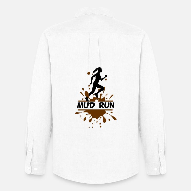 Mud Run Woman – Modder Runner - Männer Oxford Hemd von Stanley/Stella - Weiß