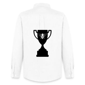 Tasse avec abeille découpée - Chemise Oxford homme Stanley/Stella - blanc - Dos - AI Model Male 185 dark (185cm)