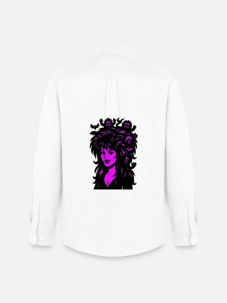 Vampire lady with superhair! - Men's Oxford Shirt by Stanley/Stella - white