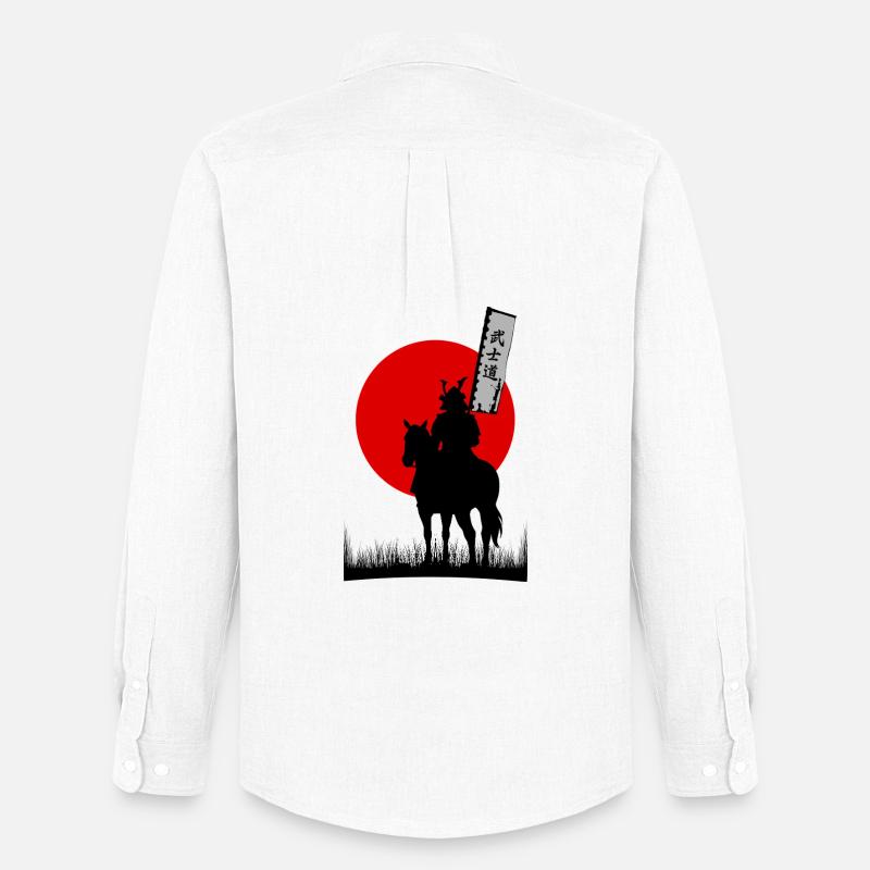 BUSHIDO, SAMURAI-KRIEGER-CODE | 8K SAUBERE SILHOUTTE - Männer Oxford Hemd von Stanley/Stella - Weiß
