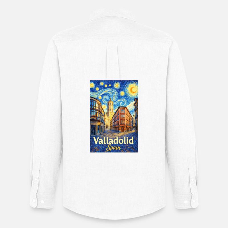 Valladolid Spain - Männer Oxford Hemd von Stanley/Stella - Weiß