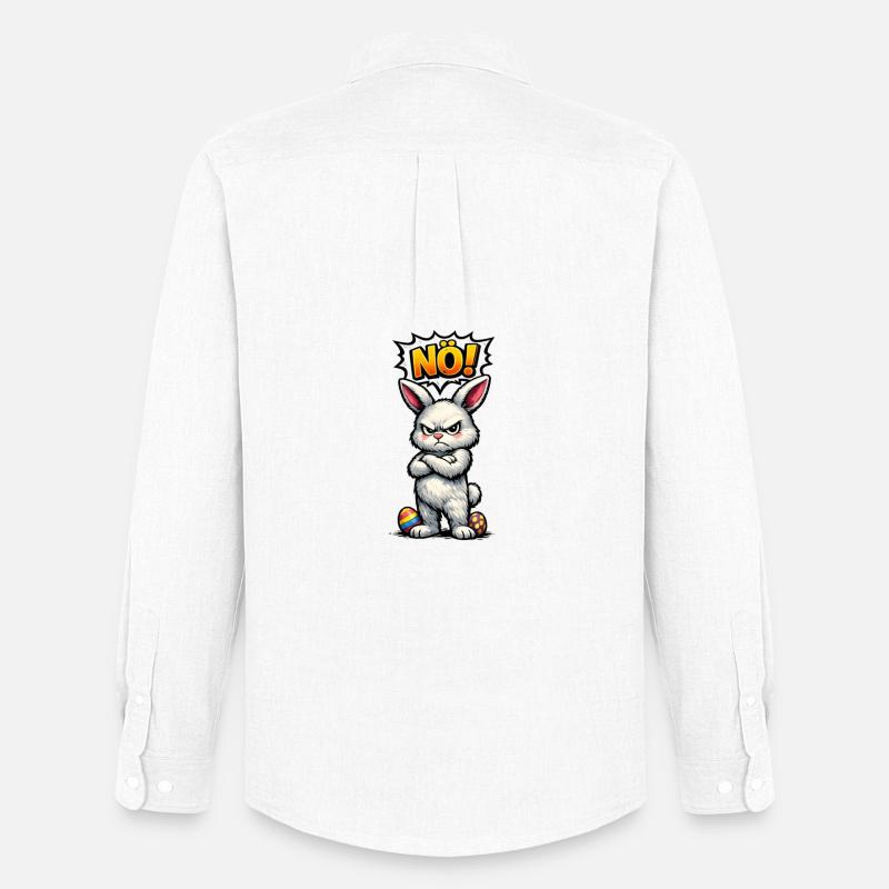 Lower Austrian Bunny Comic Easter Gift - Men's Oxford Shirt by Stanley/Stella - white