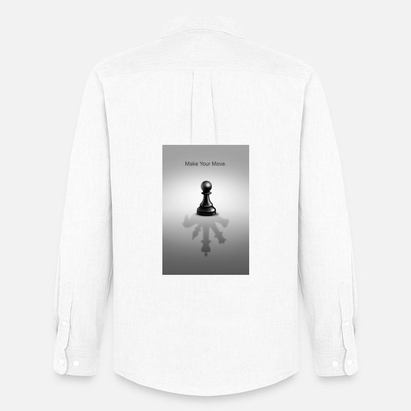 Make Your Move Minimal Mindset Design - Men's Oxford Shirt by Stanley/Stella - white