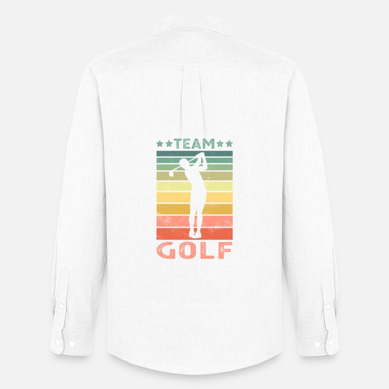 Golf - Männer Oxford Hemd von Stanley/Stella - Weiß