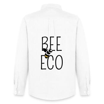 Bee Committed to Organic Transition - Men's Oxford Shirt by Stanley/Stella - white - Back - AI Model Male 185 dark (185cm)
