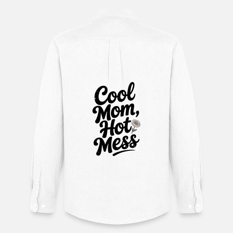 Cool Mamma Het Röra - Stanley/Stella Oxfordskjorta Herr - vit