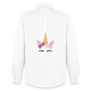 Unicorn - Men's Oxford Shirt by Stanley/Stella - white - Back - AI Model Male 185 dark (185cm)