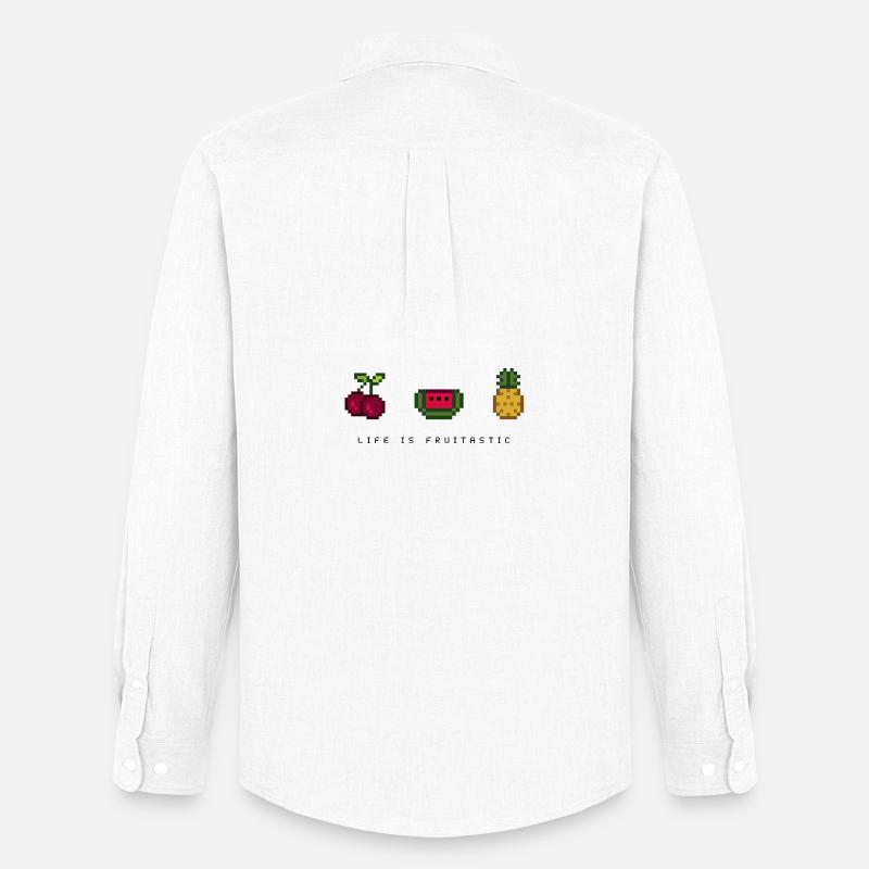 life is fruitastic - Männer Oxford Hemd von Stanley/Stella - Weiß