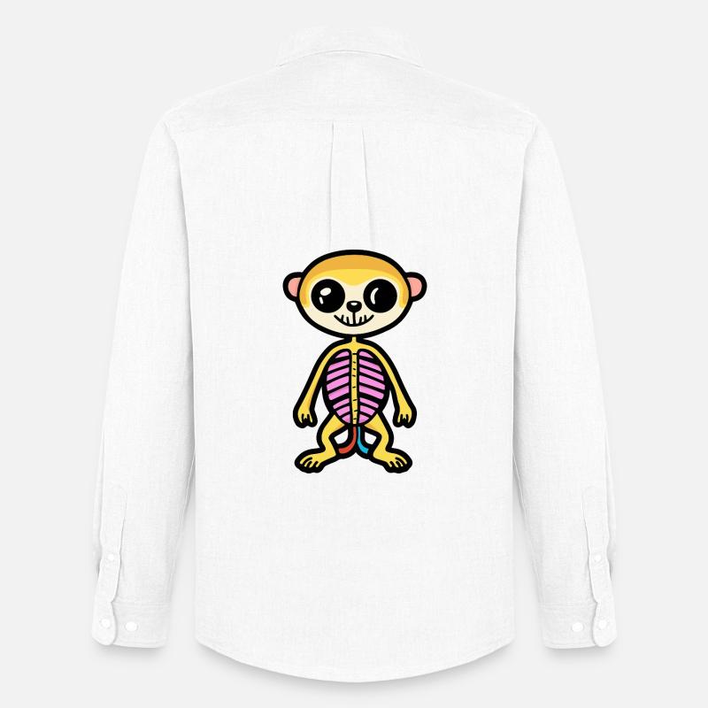 Erdmännchen Halloween Zombie - Männer Oxford Hemd von Stanley/Stella - Weiß
