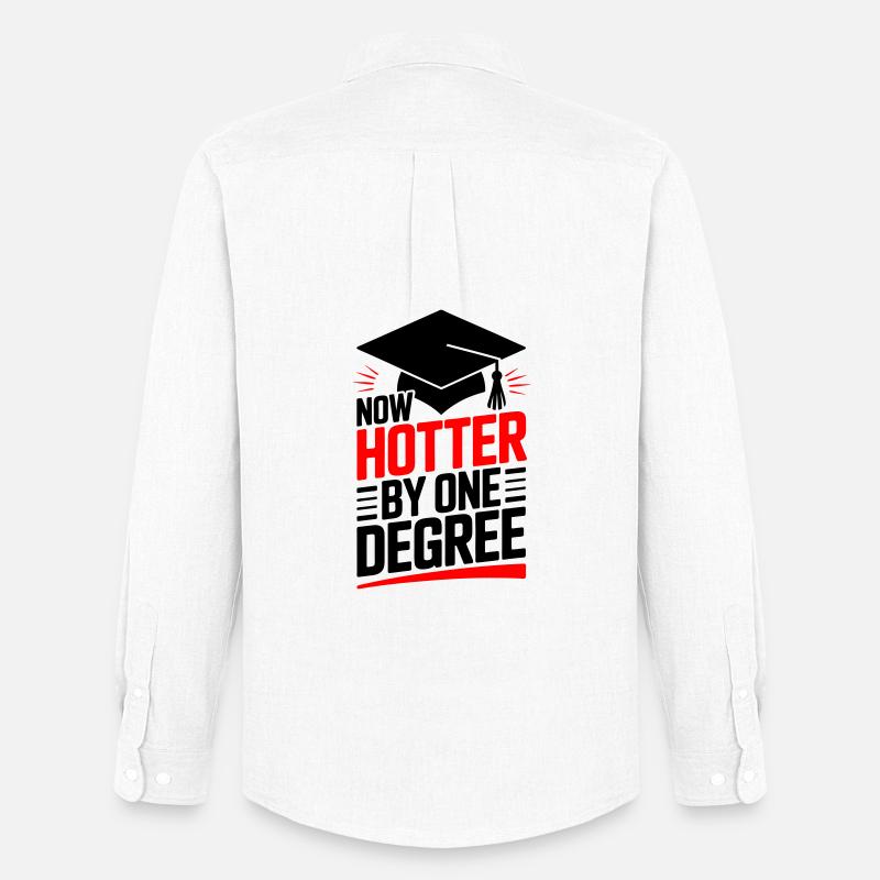 Bachelor Master Doktortitel - Männer Oxford Hemd von Stanley/Stella - Weiß