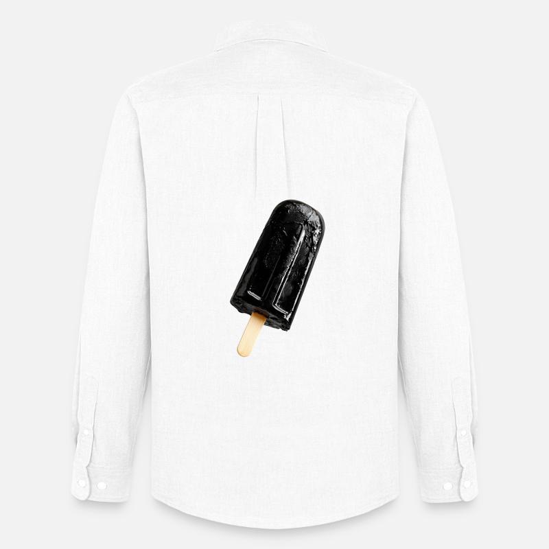 Eis am Stil schwarz - Männer Oxford Hemd von Stanley/Stella - Weiß