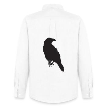Crow III - Men's Oxford Shirt by Stanley/Stella - white - Back - AI Model Male 185 dark (185cm)