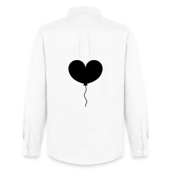Heart balloon - Men's Oxford Shirt by Stanley/Stella - white - Back - AI Model Male 185 dark (185cm)