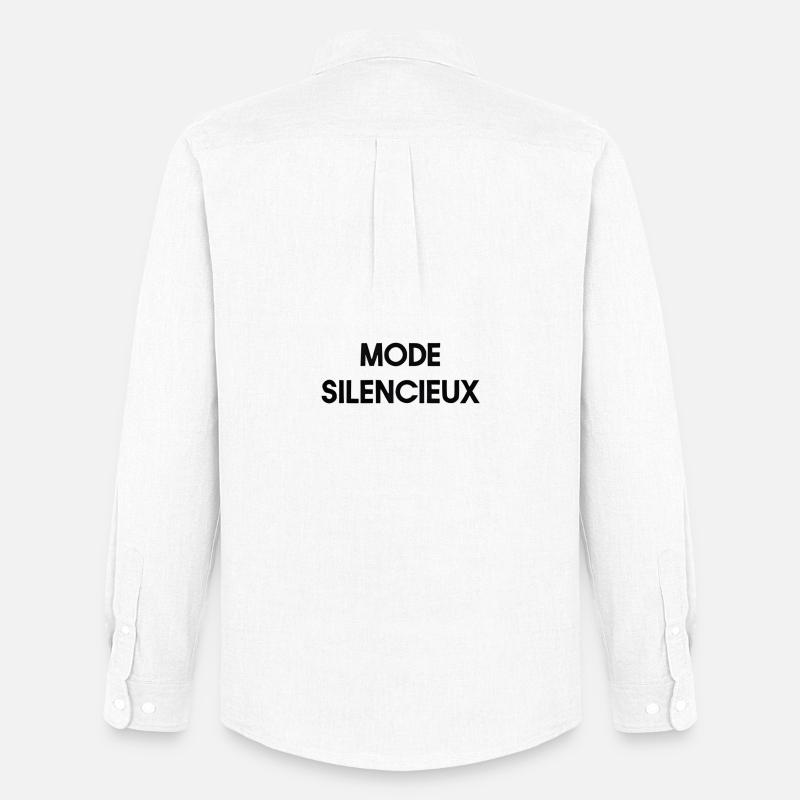 Stille Mode – Minimalismus & Moderne Ruhe - Männer Oxford Hemd von Stanley/Stella - Weiß