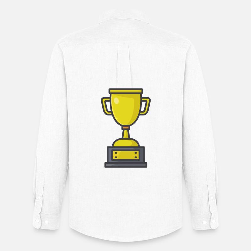 Trophäe - Männer Oxford Hemd von Stanley/Stella - Weiß