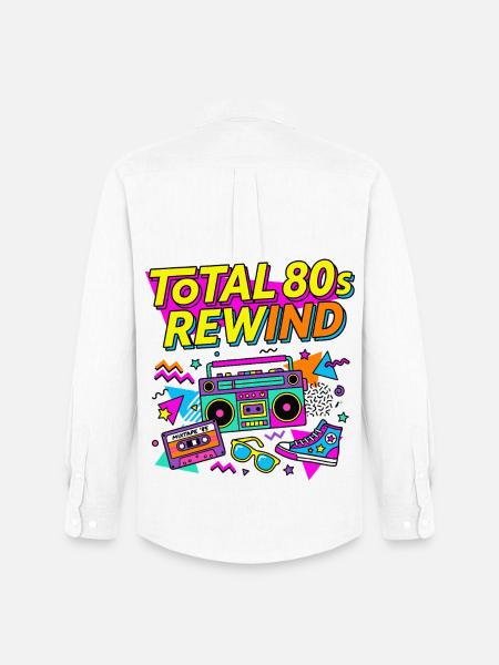 Total 80s Rewind - Männer Oxford Hemd von Stanley/Stella - Weiß