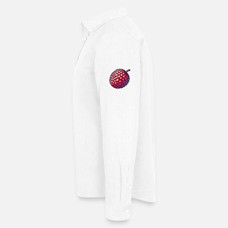 Illustration de Litchi Colorée et Détailée Chemise Oxford homme Stanley/Stella