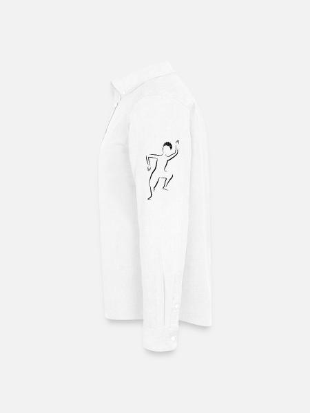 Dancing silhouette - Men's Oxford Shirt by Stanley/Stella - white