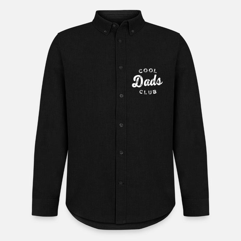 Stolzer Papa 2026 – Cool Dads Club  - Männer Oxford Hemd von Stanley/Stella - Schwarz