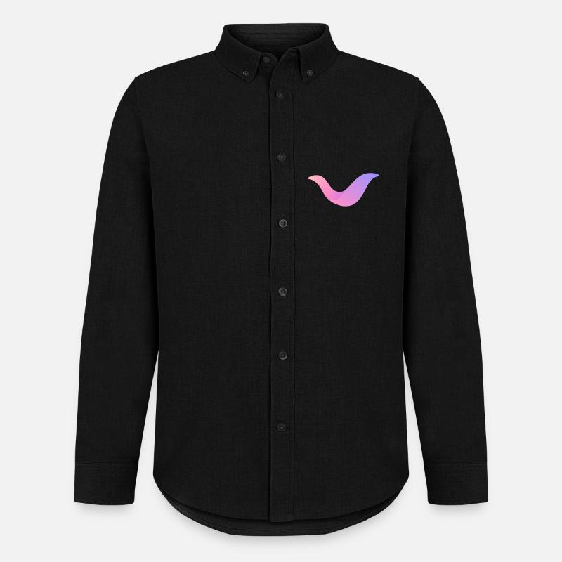 Nébuleuse Gradient Swoosh - Chemise Oxford homme Stanley/Stella - noir