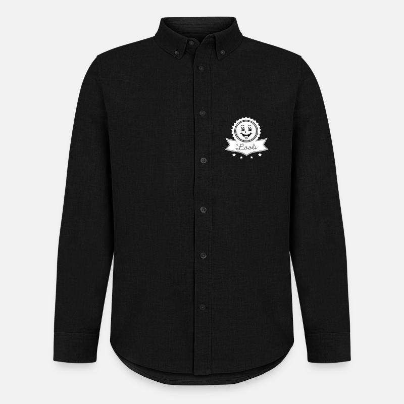 Lööli EMBLEM - Männer Oxford Hemd von Stanley/Stella - Schwarz