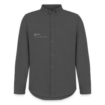 Pêcheur - Chemise Oxford homme Stanley/Stella - charbon - Devant - AI Model Male 185 dark (185cm)