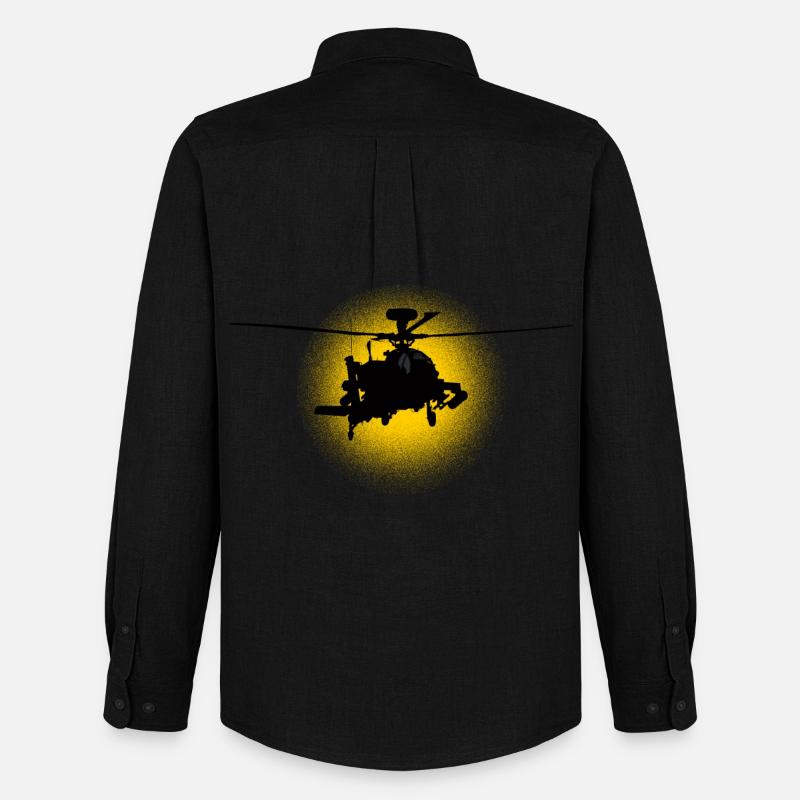 Apache - Männer Oxford Hemd von Stanley/Stella - Schwarz