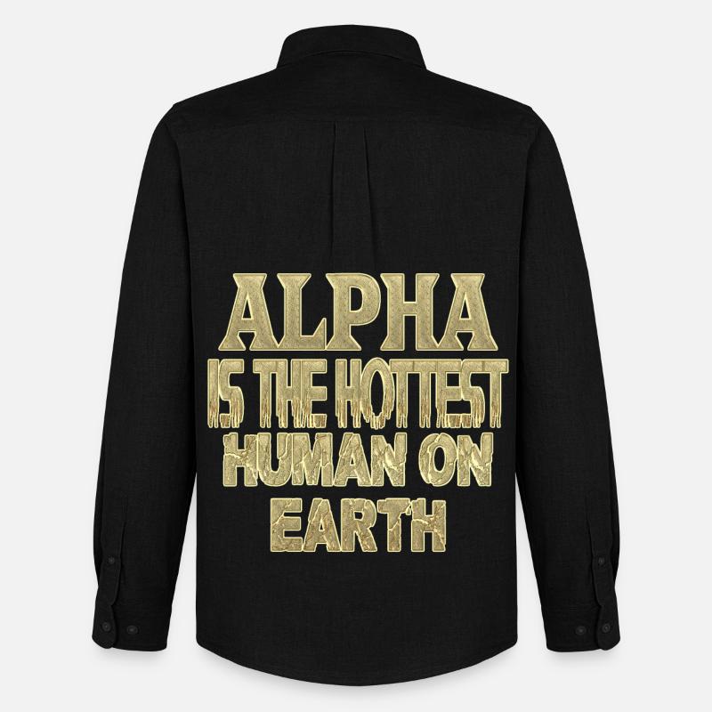 Alpha - Männer Oxford Hemd von Stanley/Stella - Schwarz