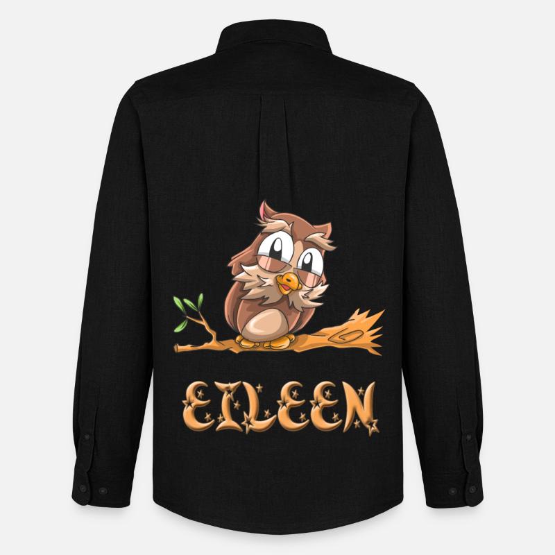 Eule Eileen - Männer Oxford Hemd von Stanley/Stella - Schwarz