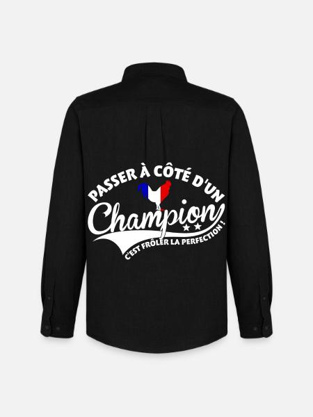 Champion Perfection - Chemise Oxford homme Stanley/Stella - noir