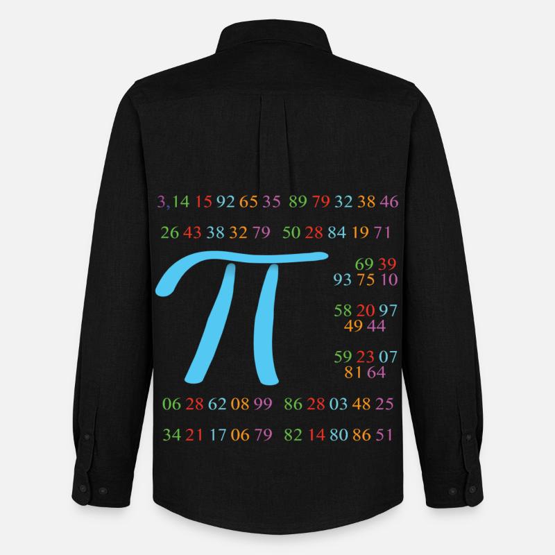 Pi greco con 110 cifre decimali - Stanley/Stella Camicia Oxford uomo - nero