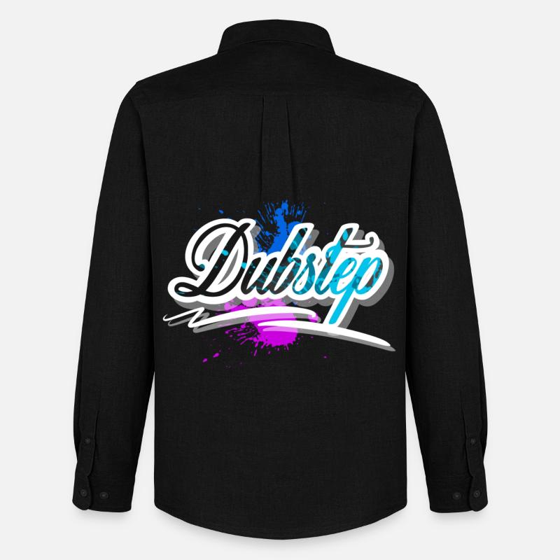 Dubstep - Männer Oxford Hemd von Stanley/Stella - Schwarz