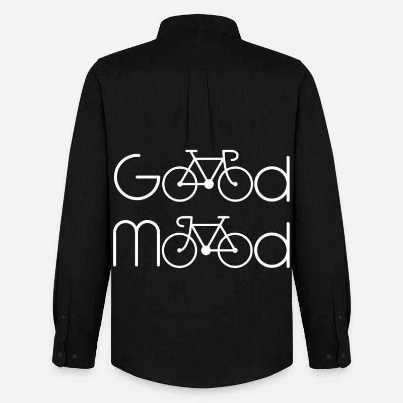 Good Mood - Männer Oxford Hemd von Stanley/Stella - Schwarz