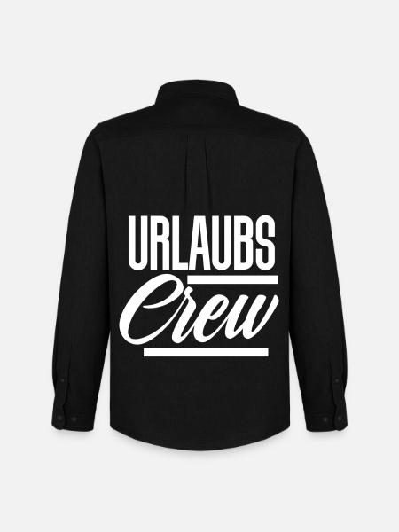 Urlaubs Crew - Männer Oxford Hemd von Stanley/Stella - Schwarz