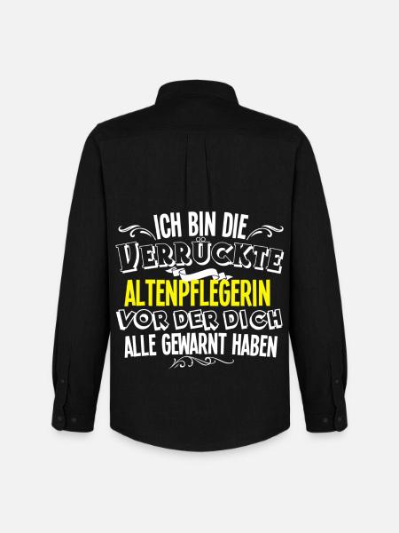 Altenpflegerin - Männer Oxford Hemd von Stanley/Stella - Schwarz