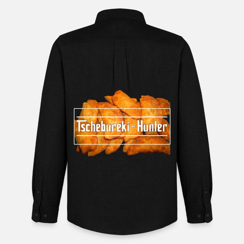 Tschebureki-Hunter - Männer Oxford Hemd von Stanley/Stella - Schwarz