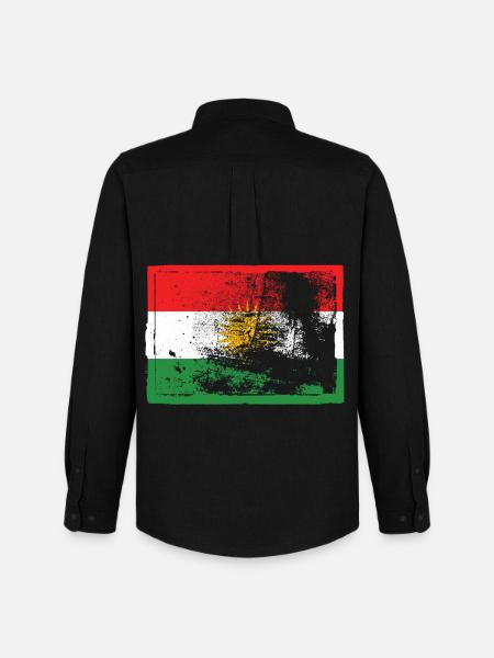 Kurdes Kurdistan - Chemise Oxford homme Stanley/Stella - noir