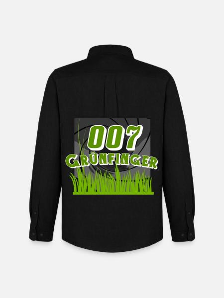 Garten Gärtner - Männer Oxford Hemd von Stanley/Stella - Schwarz