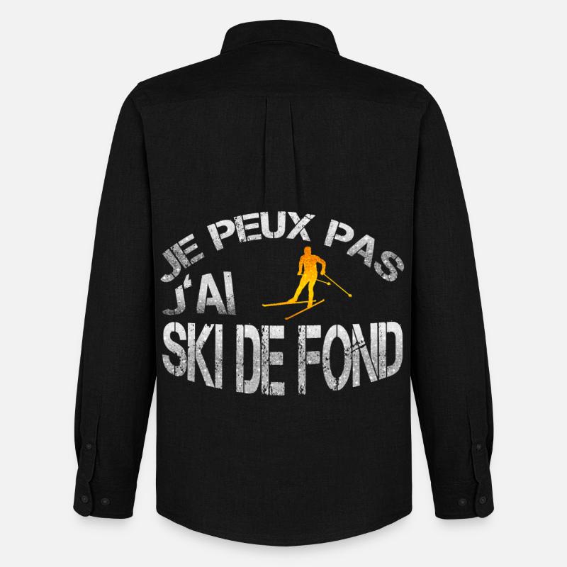 skidefond - Männer Oxford Hemd von Stanley/Stella - Schwarz