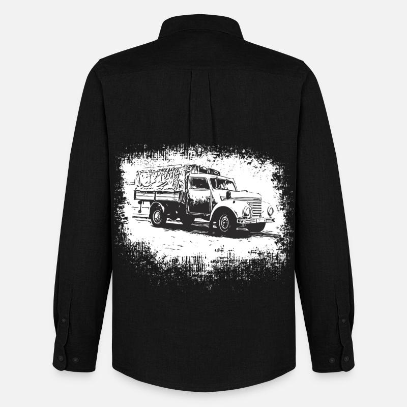 Framo Barkas V 901/2 - Männer Oxford Hemd von Stanley/Stella - Schwarz